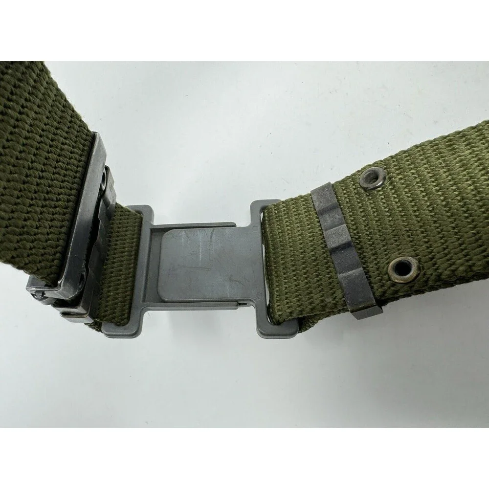 USGI Military LC2 Nylon Web Pistol Belt - Size Medium - Gray Plastic Buckle